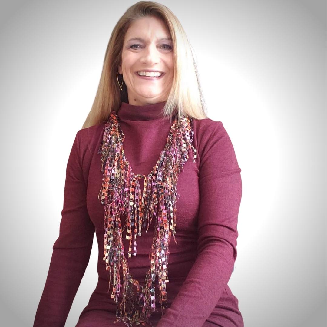 Bohemian Scarf Necklace for Women Dressy Red Scarf