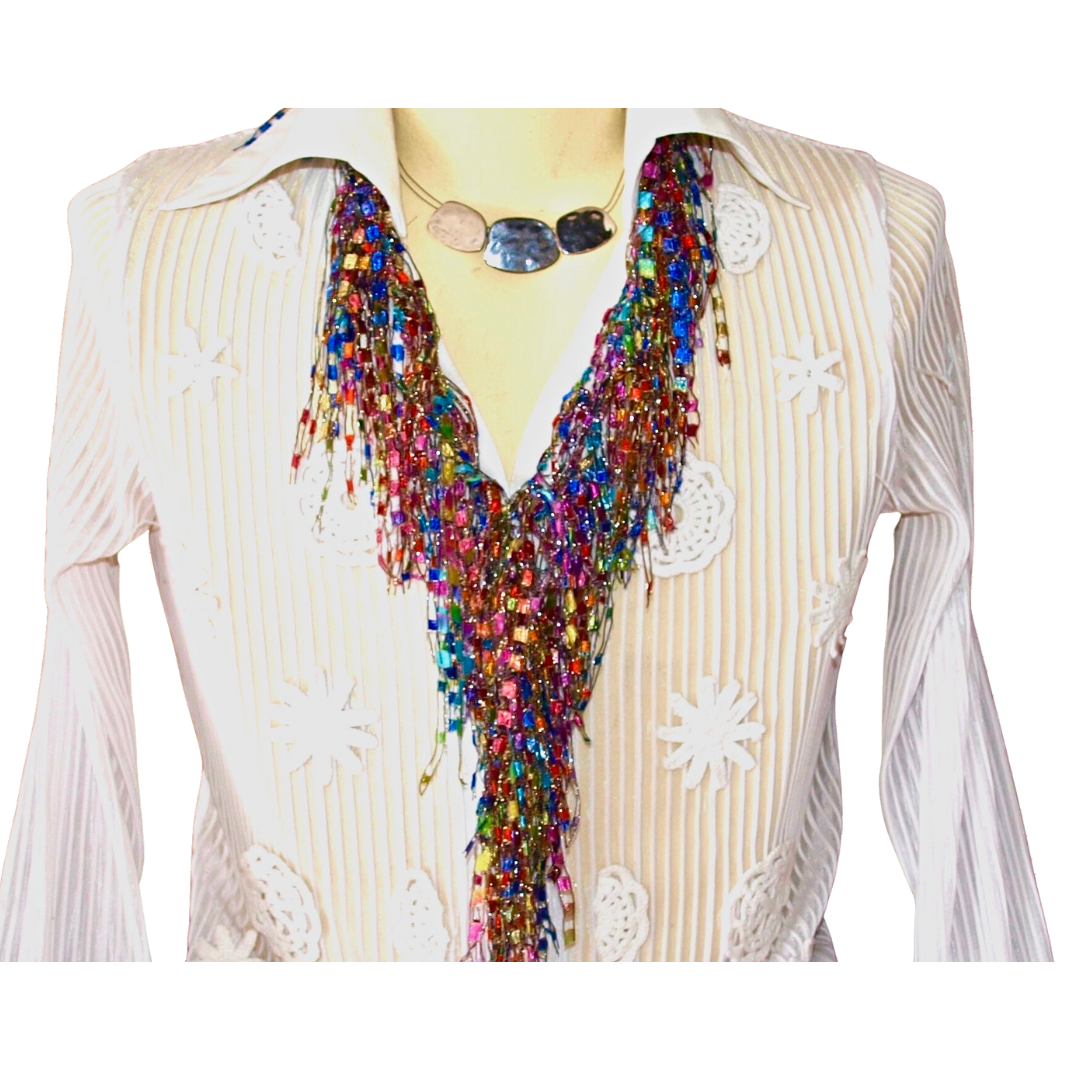 MultiColor Statement Necklace Scarf