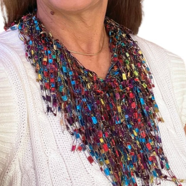 Boho Southwest Infinity Scarf Necklaces for Women - Travel Gift for Mom