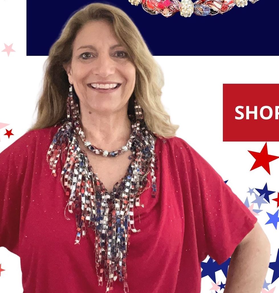 Americana Statement Necklace (Red, White, Blue)