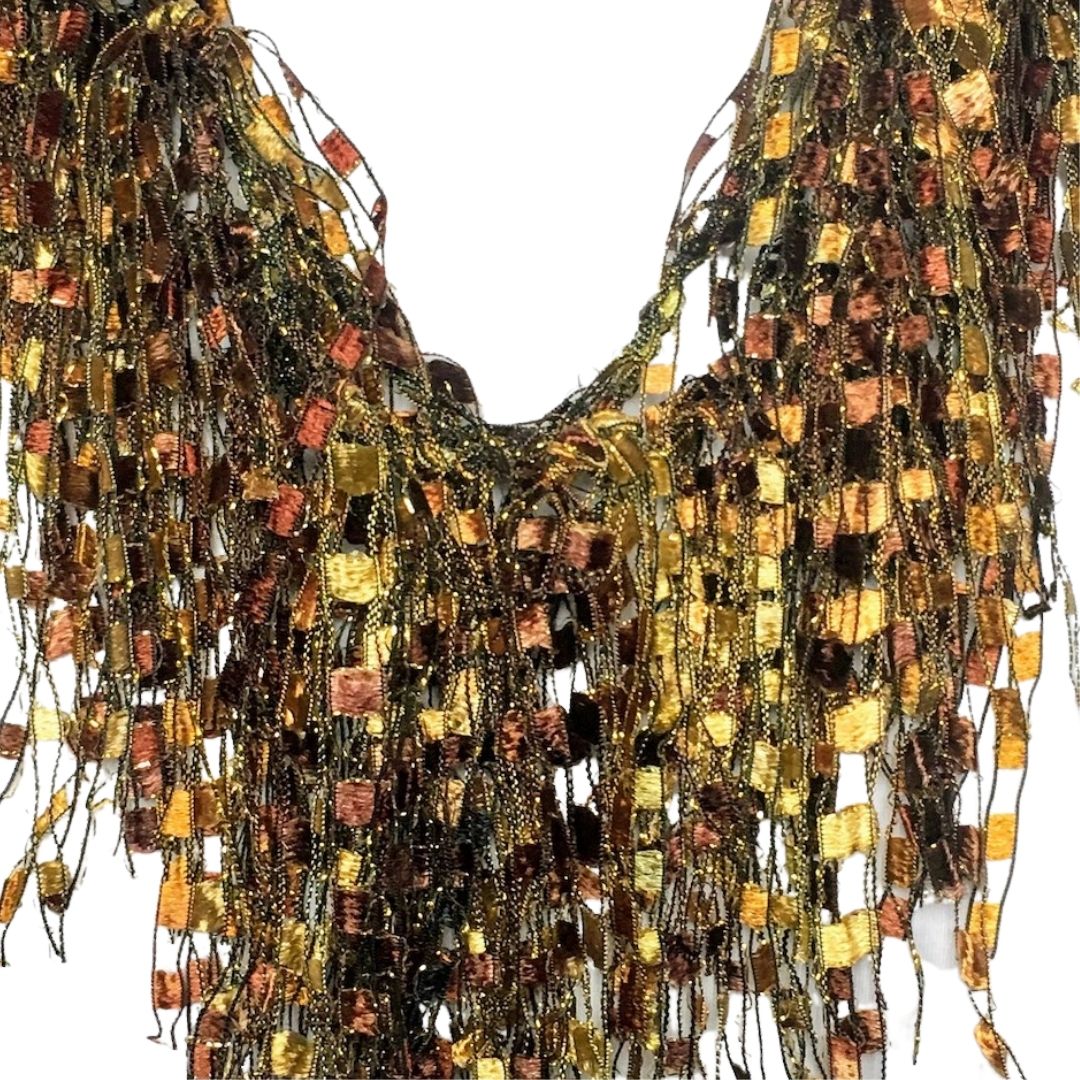 Lightweight Infinity Scarf Necklace - Tiger's Eye GemLace